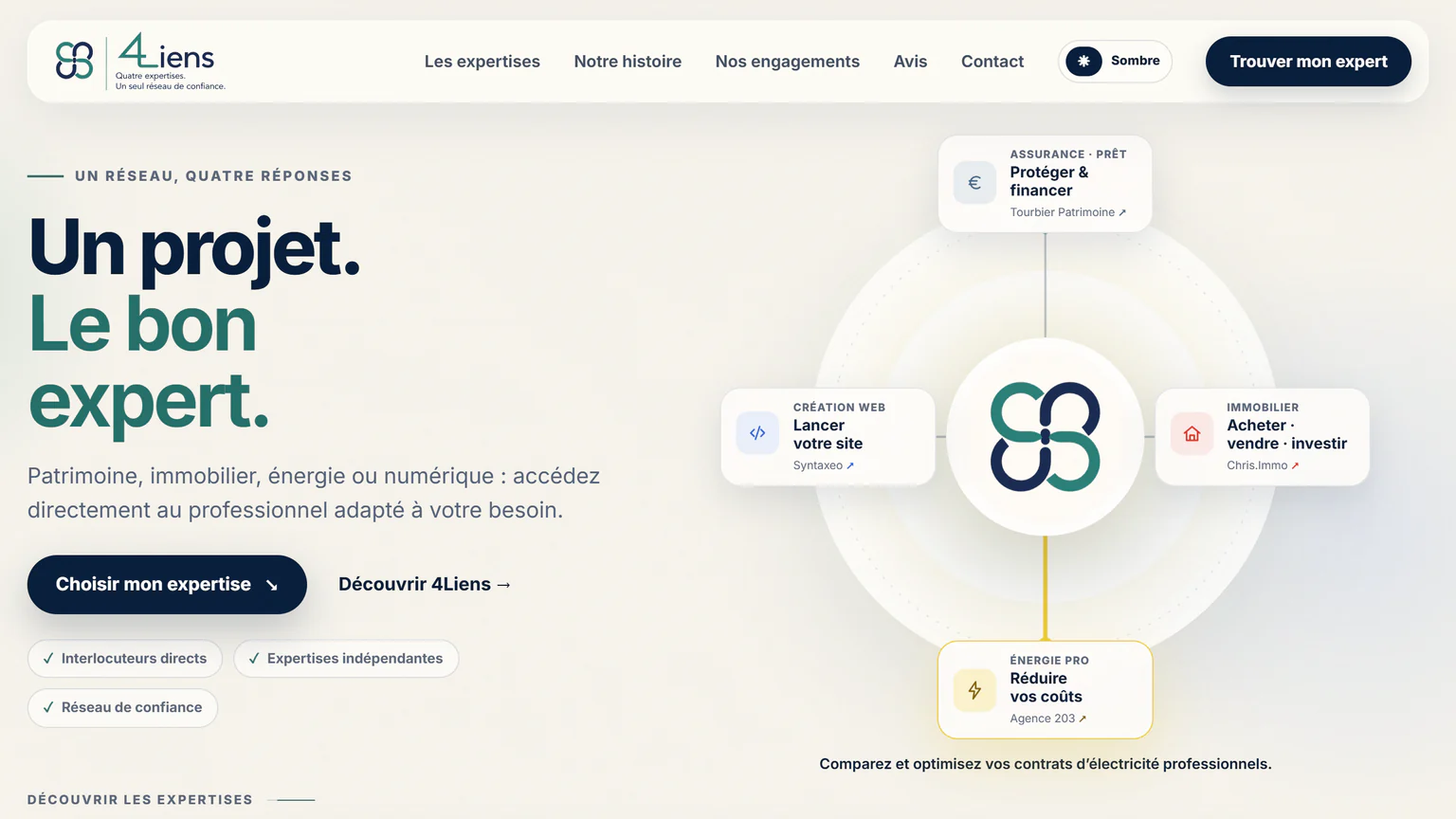 Site vitrine 4Liens
