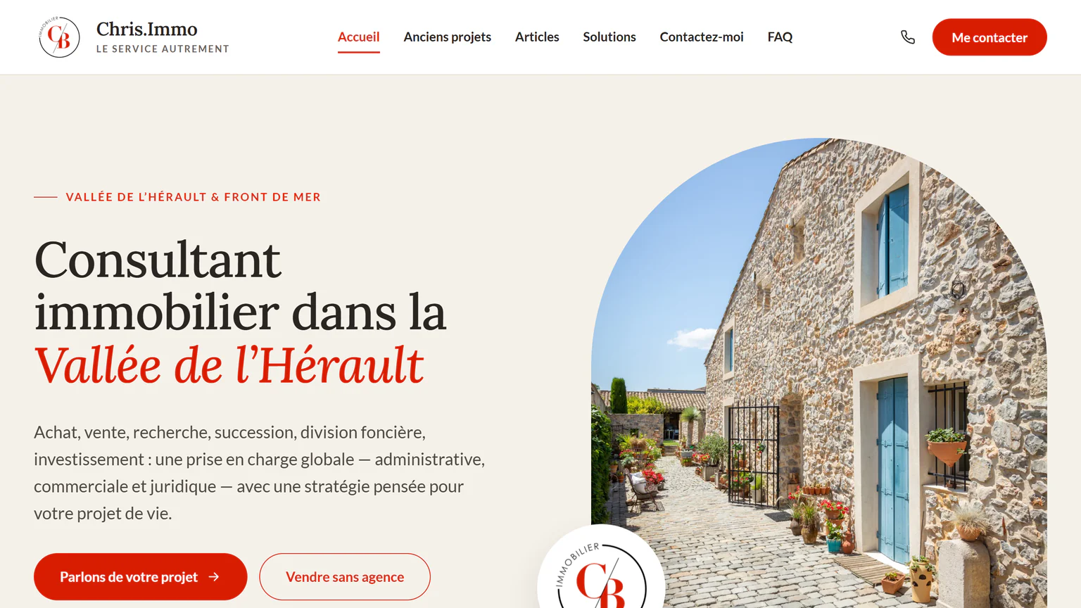 Site vitrine Chris.Immo